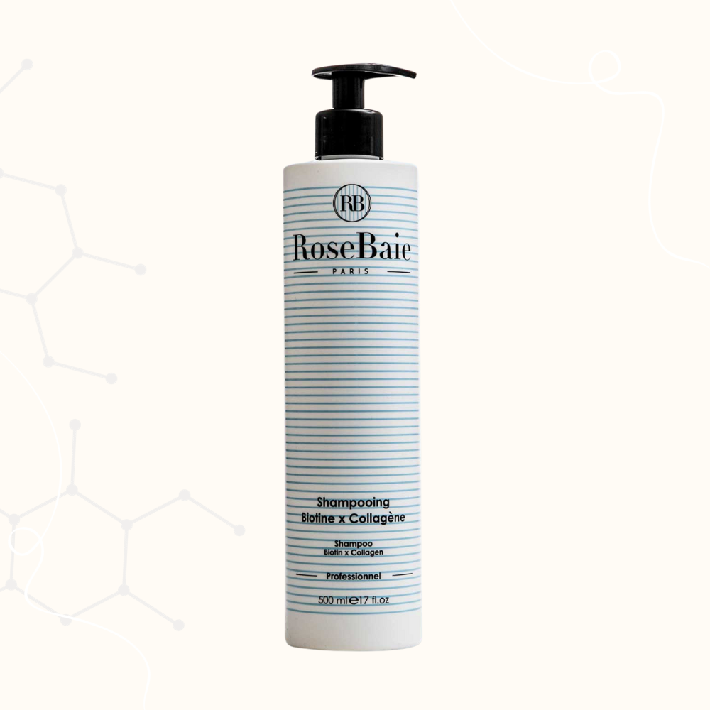 SHAMPOING BIOTINE X COLLAGÈNE 500ML ROSEBAIE