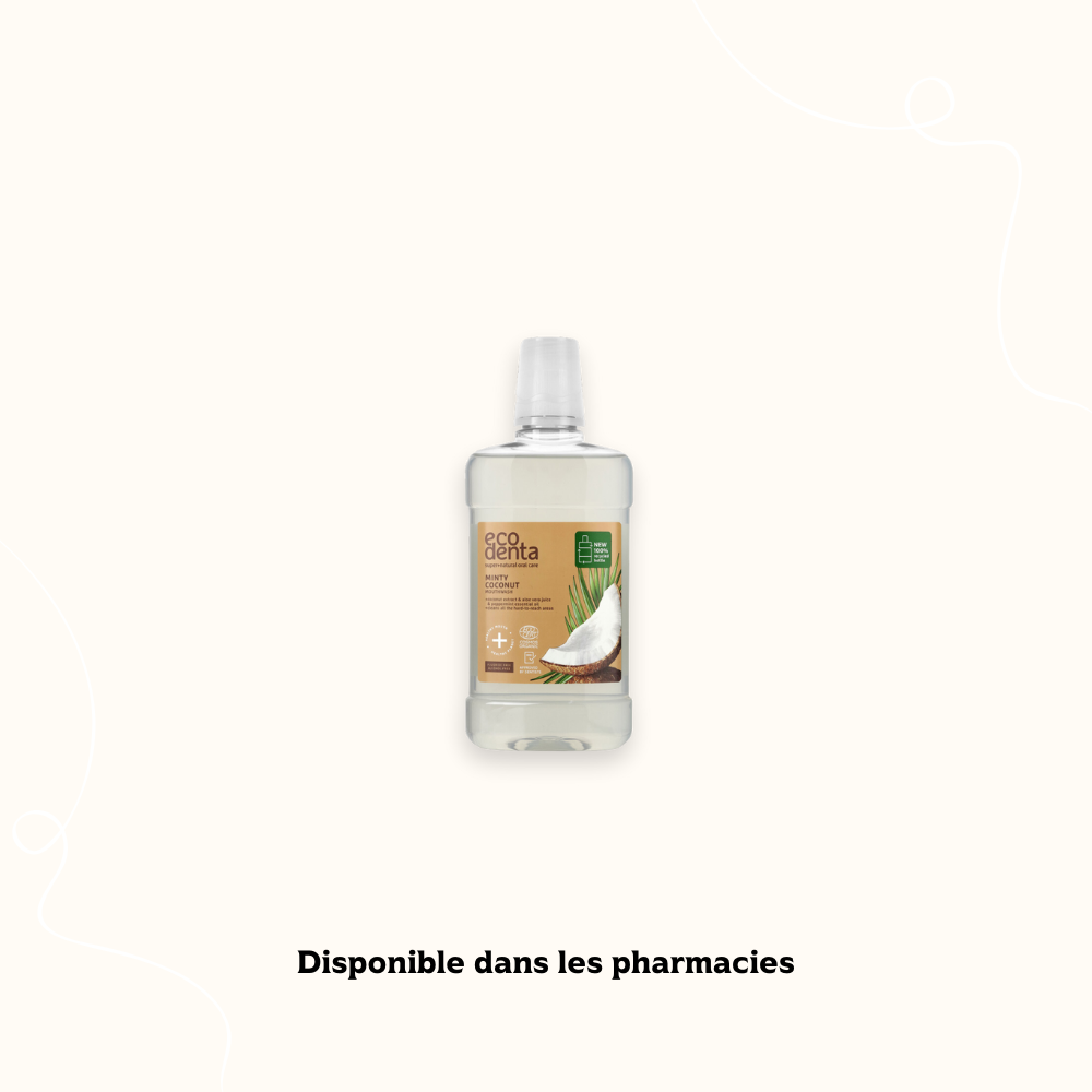 Bain De Bouche ECODENTA À La Menthe Et À La Noix De Coco 250ml