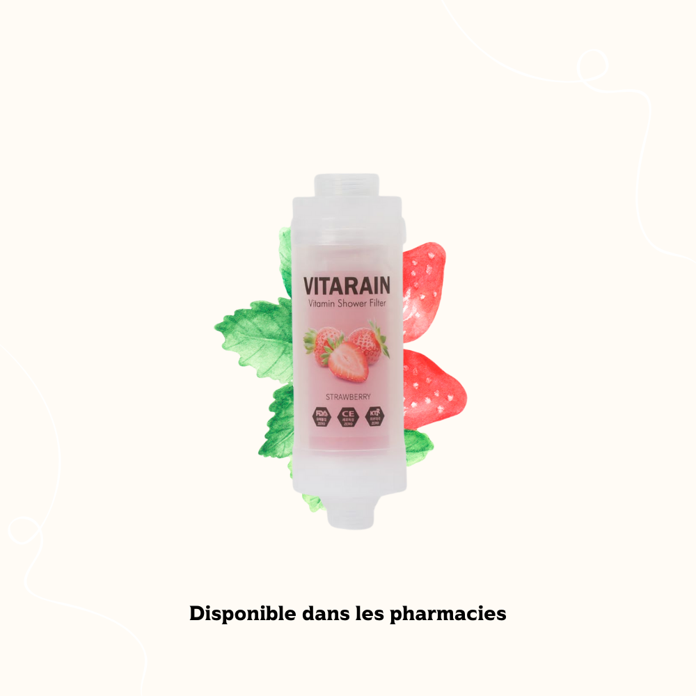Filtre de douche à la vitamine – à la Fraise