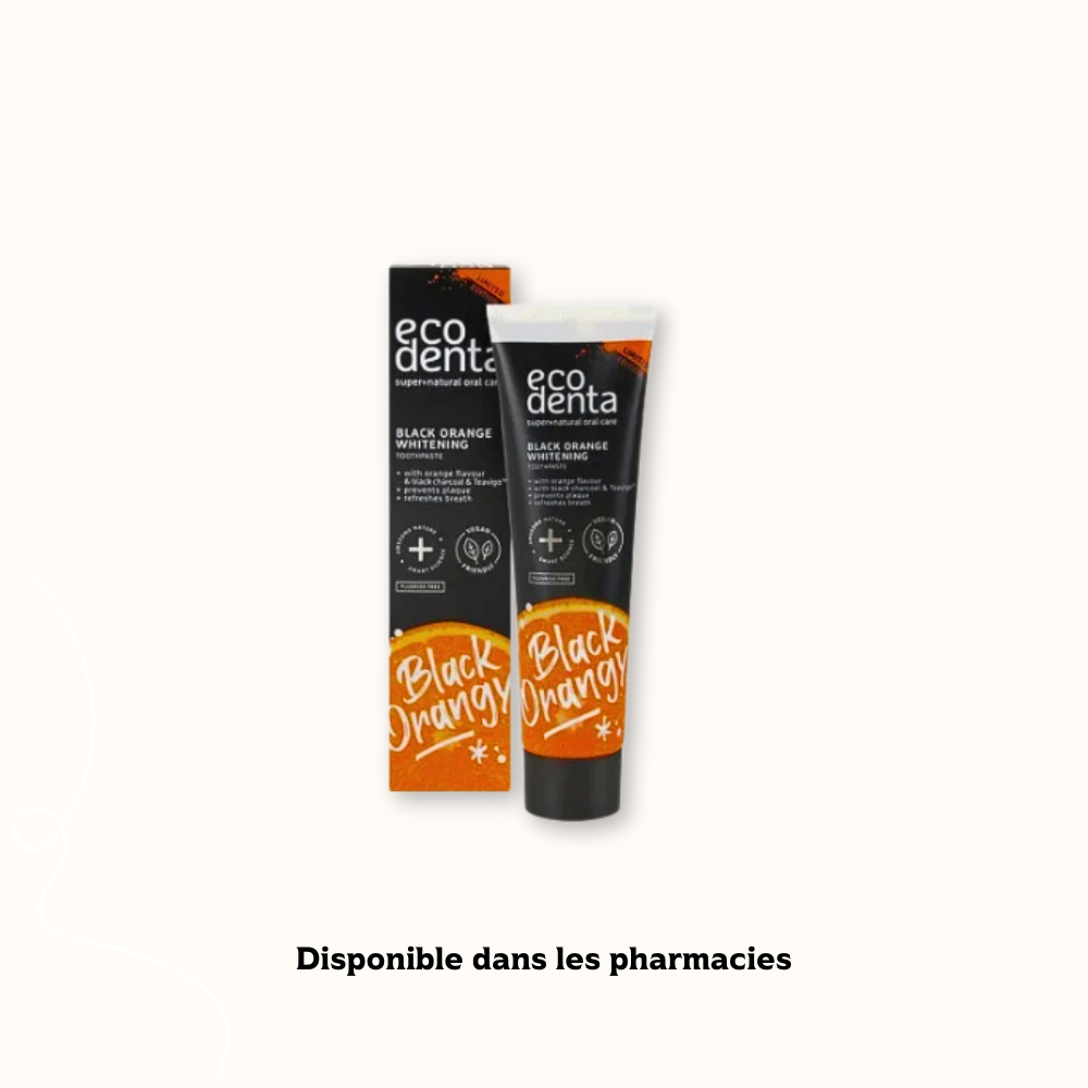 Dentifrice ECODENTA au Charbon Actif & Orange